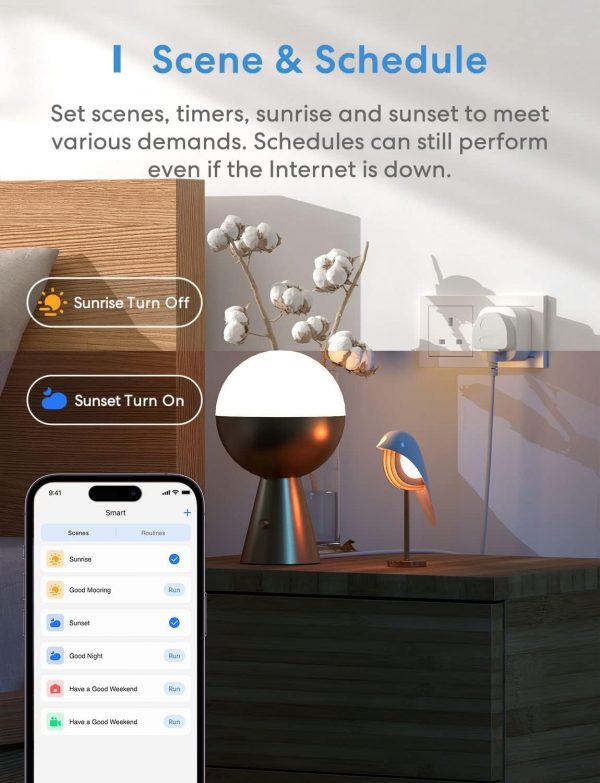 Meross Smart Plug Mini, 13A WiFi Plugs Works with Alexa, Goo... - Image 7