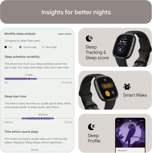 Google Fitbit Versa 4 Fitness Smartwatch with built-in GPS a... - Image 6