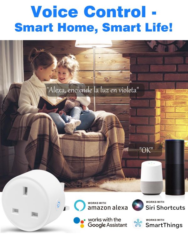 Smart Plug WiFi Alexa Plugs, Avatar Controls Smart Home Mini... - Image 6