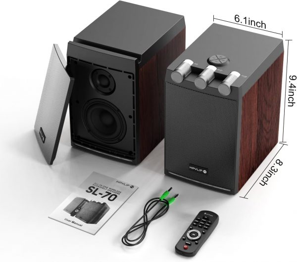 Active Bluetooth Bookshelf Speakers | Amplified HiFi Speaker... - Image 7