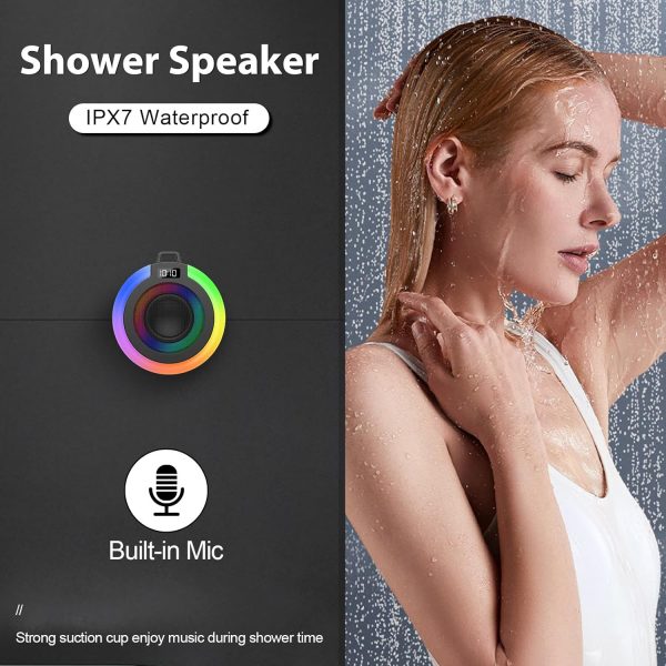 Conyat Bluetooth Shower Speaker, Portable Bluetooth Speaker ... - Image 4