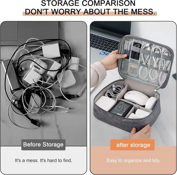 Travel Cable Organiser Bag, Electronic Organizer, Electronic... - Image 6