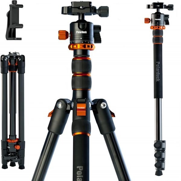 Polarduck Camera Tripod Phone Tripod Stand: Professional Tra... - Image 2