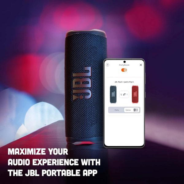 JBL Flip 6 Bluetooth Wireless Speaker Black EU - Image 6