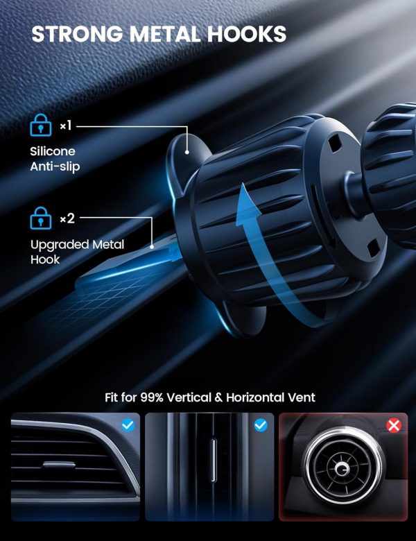 Lamicall for Magsafe Car Mount Charger - [15W Top Charging] ... - Image 6