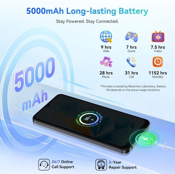 Blackview WAVE 8 Mobile Phones, Android 14 Phone, 12GB+ 128G... - Image 6
