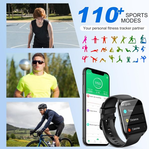 DUSONLAP Smart Watch for Men Women (Answer/Make Calls), 1.85... - Image 5