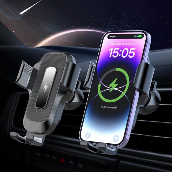Car Phone Holder Wireless Charger - JIAWEN 15W Fast Charging... - Image 2