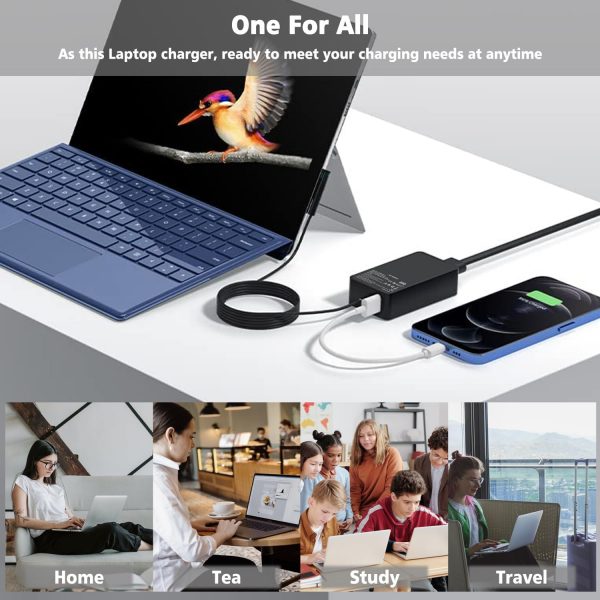 65W Surface Pro Laptop Charger for Microsoft Surface Pro 10,... - Image 7
