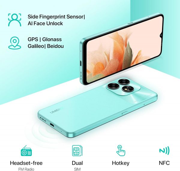 UMIDIGI A15 NFC Smartphone 16(8+8)GB+256GB Memory,Android 13... - Image 9