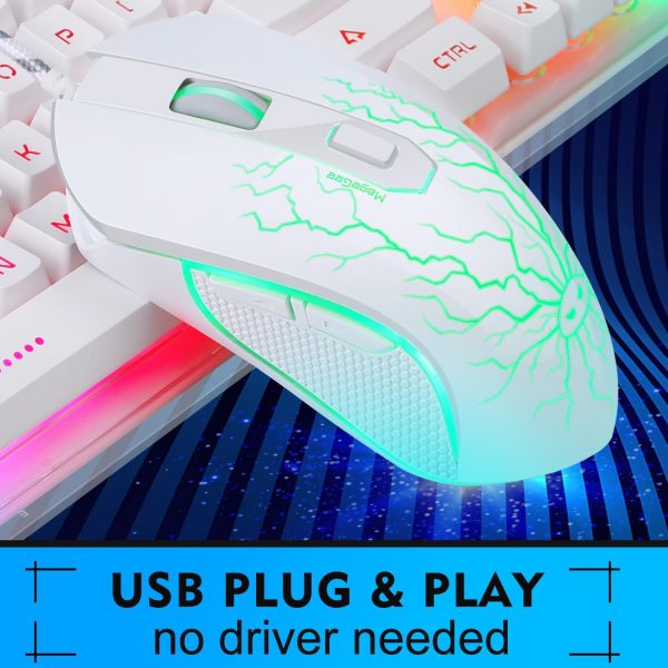 Gaming Keyboard and Mouse Combo, MageGee K1 RGB LED Backlit ... - Image 3