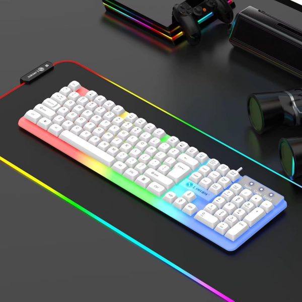 Wired RGB Gaming Keyboard and Mouse Set, LED Backlit, PC, X ... - Image 4