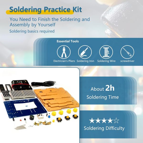 EI Electronic Pixel games Electronic DIY kits for teenagers ... - Image 4