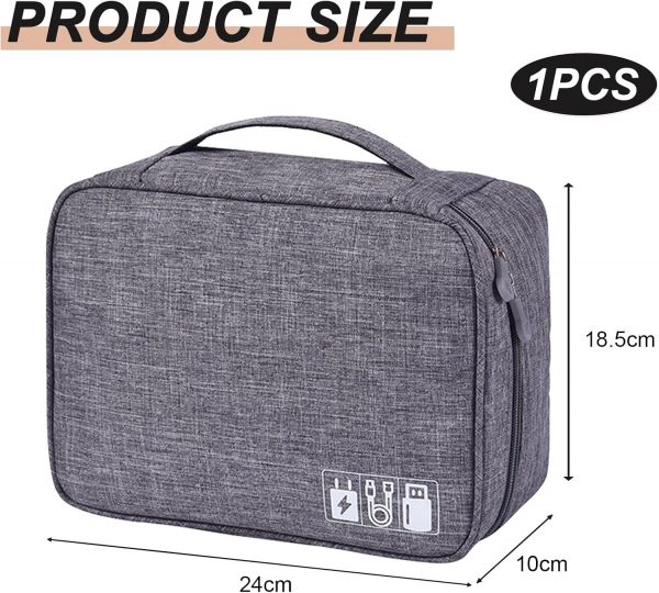 Travel Cable Organiser Bag, Electronic Organizer, Electronic... - Image 3