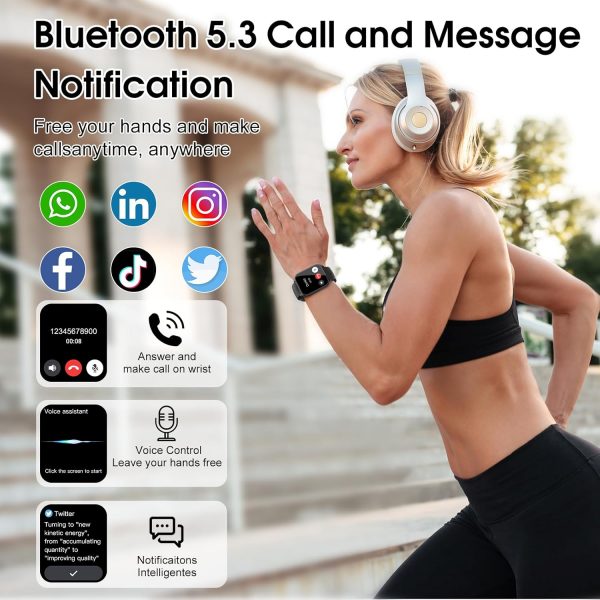 DUSONLAP Smart Watch for Men Women (Answer/Make Calls), 1.85... - Image 3