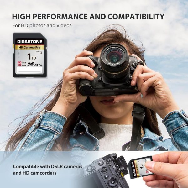 GIGASTONE 1TB SD Card, 4K Camera Pro, Speed up to 150/120MB/... - Image 5