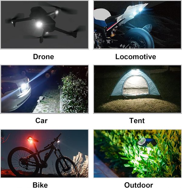 Craznick 2 Pack Drone Strobe Light with Remote Control for D... - Image 5