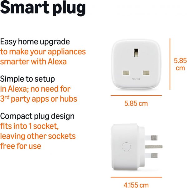 Amazon Basics Single Outlet Indoor 2.4 GHz Wi-Fi Smart Plug,... - Image 3