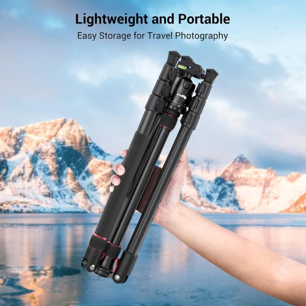 SMALLRIG 72" Aluminum Camera Tripod, Lightweight Tripod & Mo... - Image 9