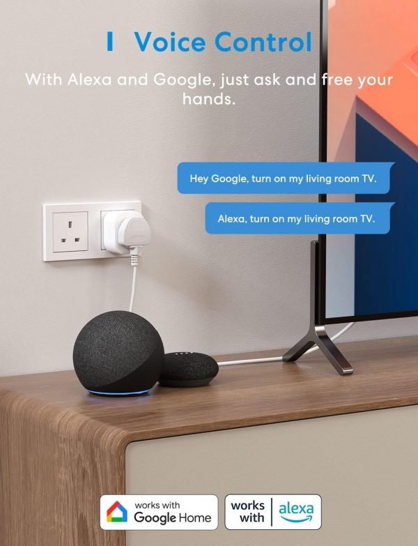Meross MSS110 Smart Plug Mini - 13A WiFi Plugs Works with Al... - Image 3
