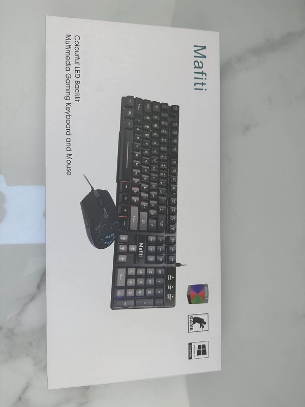 Gaming Keyboard and Mouse Set,Mafiti RK101 7 Rainbow Backlit... - Image 9