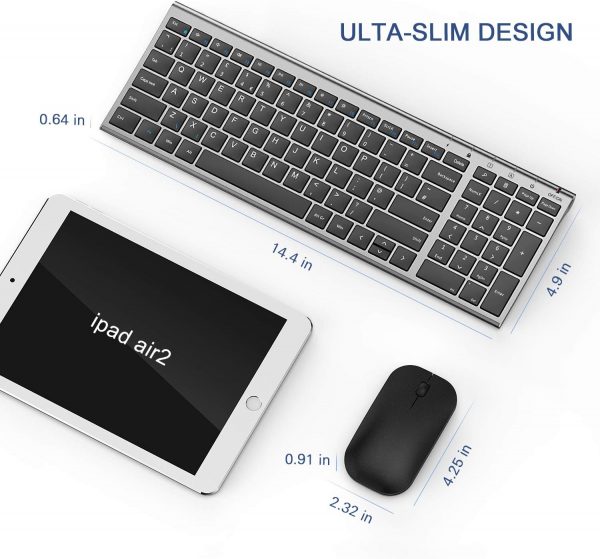 seenda WGJP-031B Wireless Keyboard Mouse Set, Ultra Thin Com... - Image 4