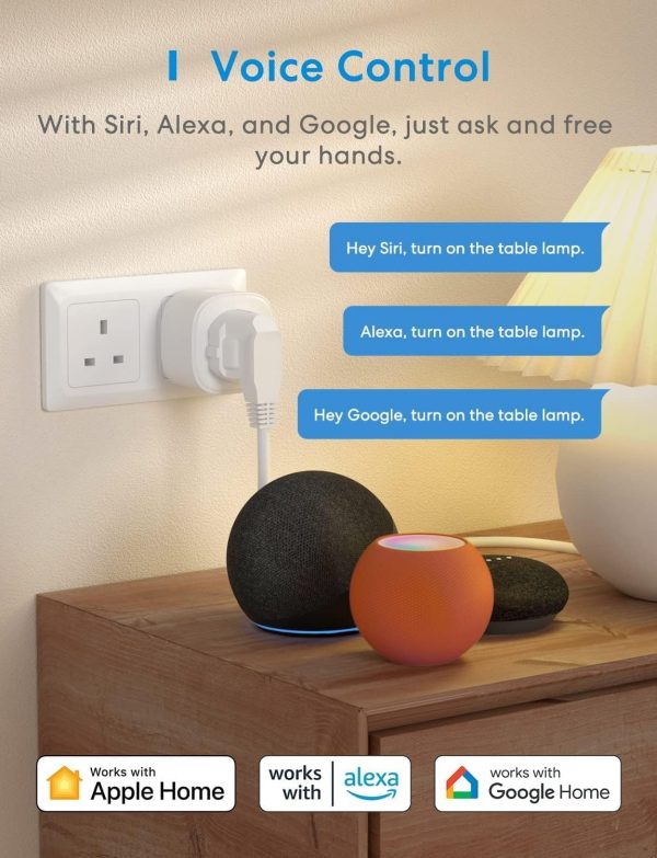 meross WiFi Smart Plug, Wireless Remote Control Timer Switch... - Image 3