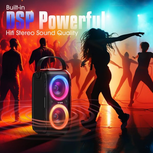 W-KING Bluetooth Speaker Loud- (180W PEAK)80W Super Bass, Hu... - Image 8