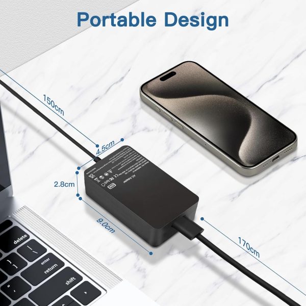 65W Surface Pro Charger,Microsoft Surface Laptop Compatible ... - Image 4