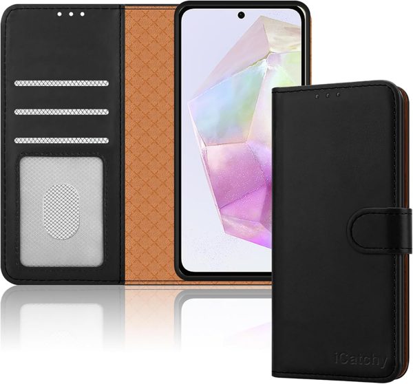 iCatchy for Samsung Galaxy A35 Case Leather Wallet Book Flip... - Image 2
