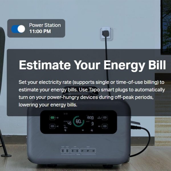 Tapo Mini Wi-Fi Smart Plug, Matter Certified Energy Monitori... - Image 4