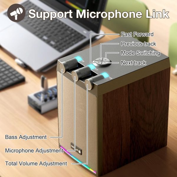 Active Bluetooth Bookshelf Speakers | Amplified HiFi Speaker... - Image 4
