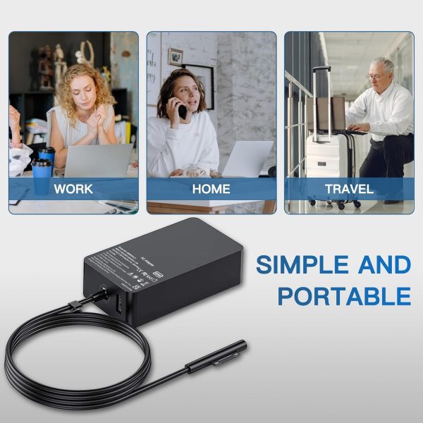 65W Surface Pro Charger,Microsoft Surface Laptop Compatible ... - Image 8