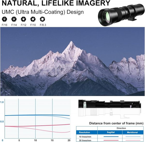 EF/EF-S 420-800mm F/8.3 Telephoto Zoom Lens - Manual DSLR Ca... - Image 7