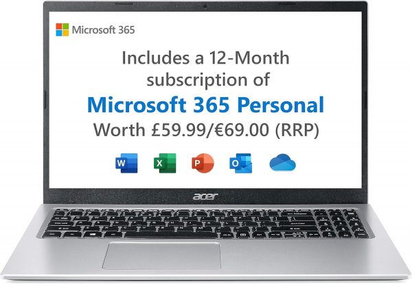 Acer Aspire 1 A115-32 Laptop - Intel Celeron N4500, 4GB, 64G... - Image 2