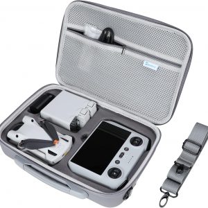 SKYREAT Mini 3/Mini 3 Pro RC Case,Portable PU Leather Storag…
