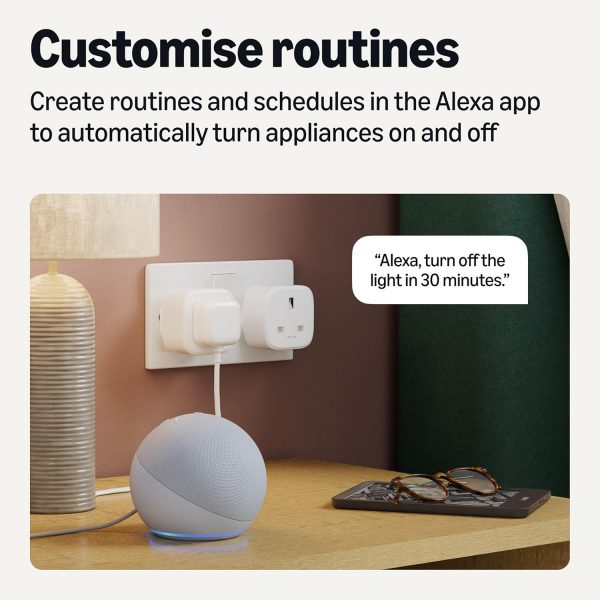 Amazon Basics Single Outlet Indoor 2.4 GHz Wi-Fi Smart Plug,... - Image 5