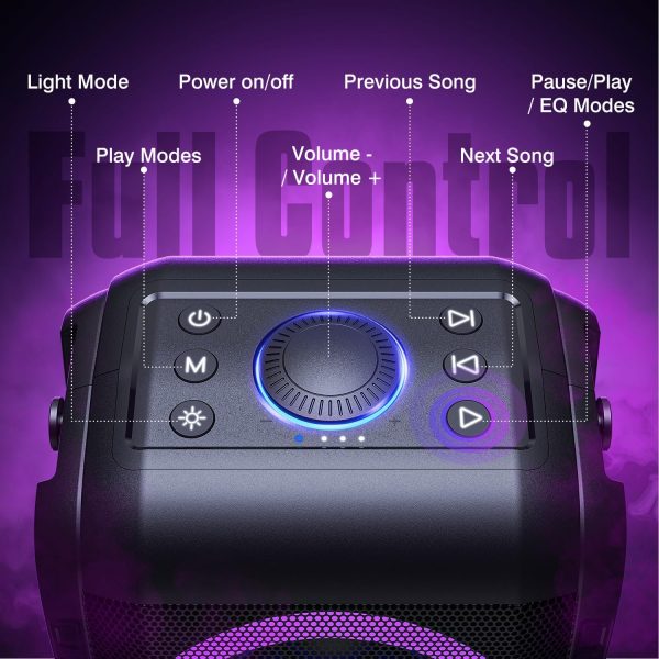 W-KING Bluetooth Speaker Loud- (180W PEAK)80W Super Bass, Hu... - Image 10