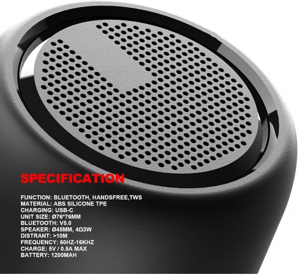 RUOVXWU Portable Bluetooth Speaker,Wireless Speaker,Outdoor ... - Image 8