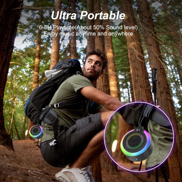 Conyat Bluetooth Shower Speaker, Portable Bluetooth Speaker ... - Image 6