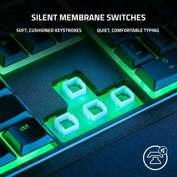 Razer Ornata V3 X - Low-profile membrane Keyboard, Black & D... - Image 5