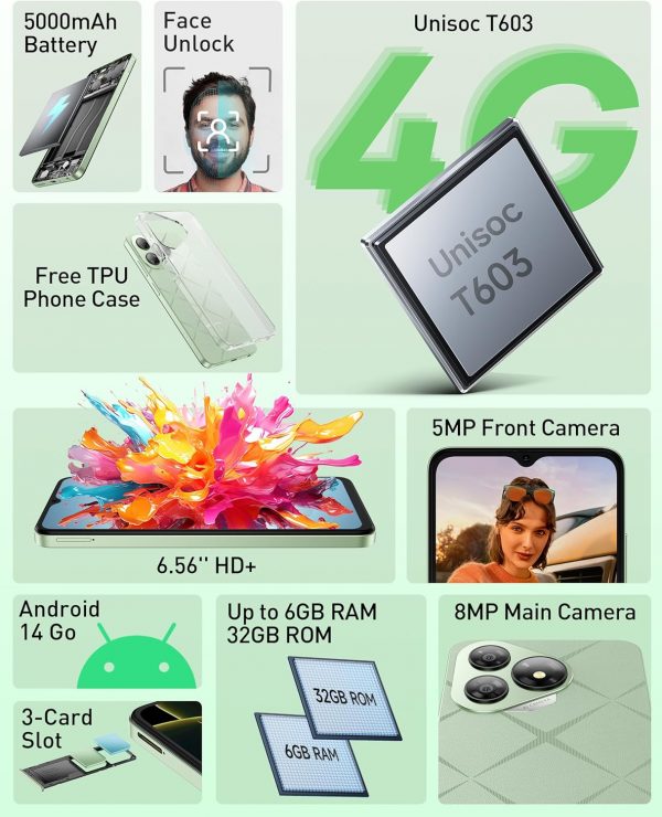 Ulefone Note 19 SIM-Free & Unlocked Mobile Phones, 6GB+32GB/... - Image 3