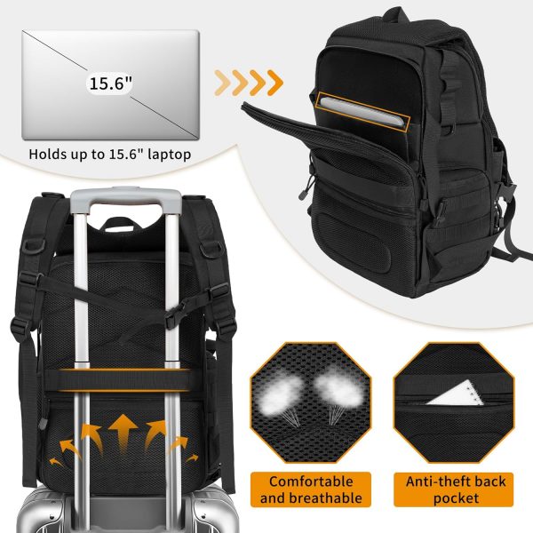 BQKOZFIN Camera Backpack, Waterproof Camera Bag with 15.6" L... - Image 8