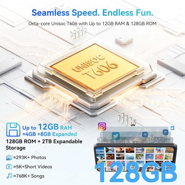 Blackview WAVE 8 Mobile Phones, Android 14 Phone, 12GB+ 128G... - Image 4