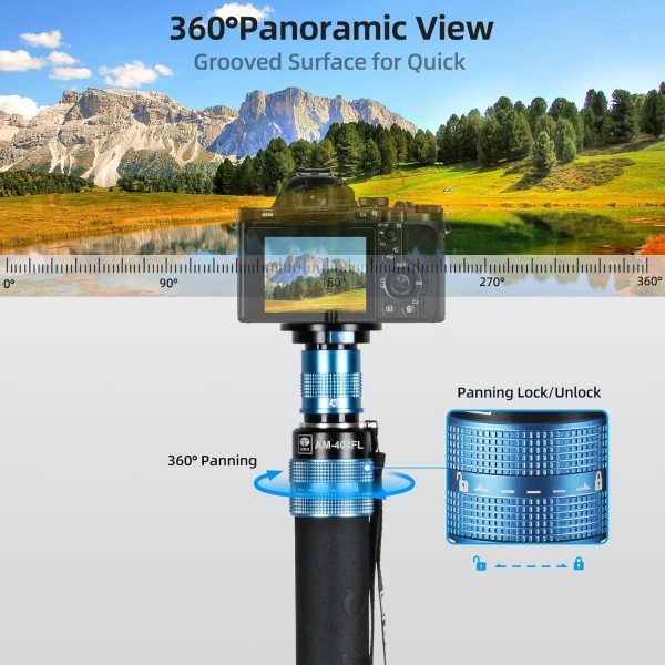 SIRUI AM-404FL Camera Monopod with Feet for Photography, 190... - Image 7