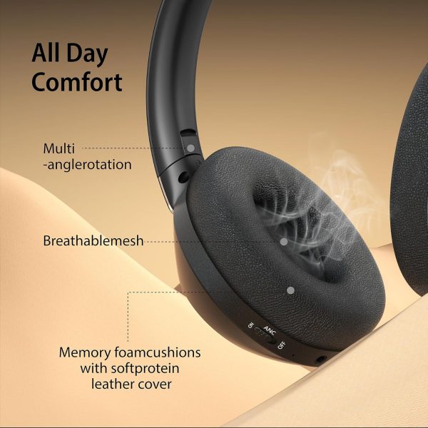 Active Noise Cancelling Wireless Headphones, 100H Playtime w... - Image 6