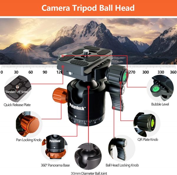 Polarduck Camera Tripod Phone Tripod Stand: Professional Tra... - Image 4