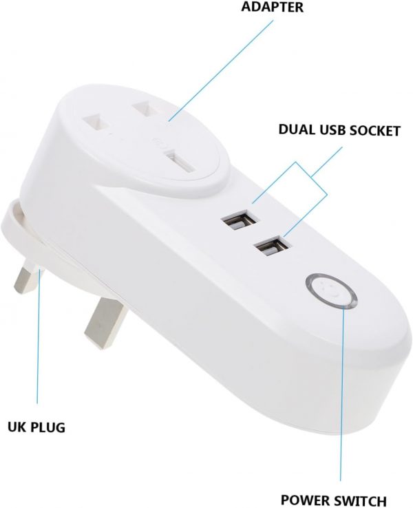 WiFi Smart Plug Dual-USB Smart Smart Plug USB Plug USB Outle... - Image 10