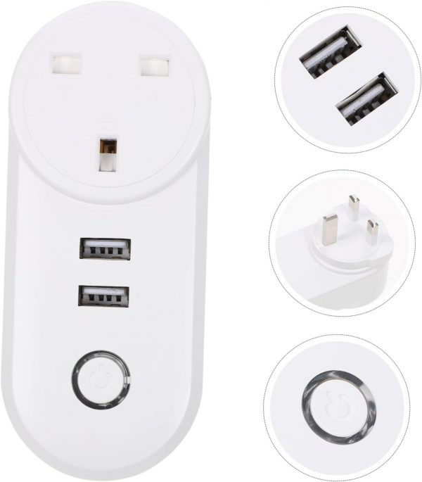 WiFi Smart Plug Dual-USB Smart Smart Plug USB Plug USB Outle... - Image 3