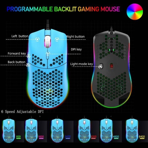 LexonElec RK-550 Gaming Keyboard and Mouse with Mousepad, TK... - Image 8